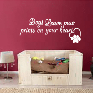 FlexMade Decoratiesticker Muursticker Dog's leave paw prints sfeer