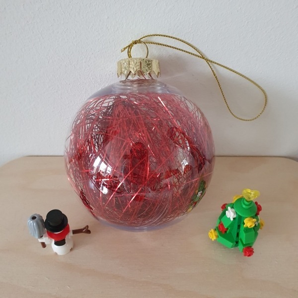 Kerstbal met foto FlexMade plasticbal kerst achterkant