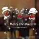 Raamfolie Kerstman Rudolf Sneeuwpop Merry Christmas FlexMade raamdecoratie statisch